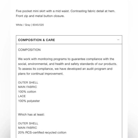 ZARA TRF DENIM MIINI SKIRT - Picture 10 of 10